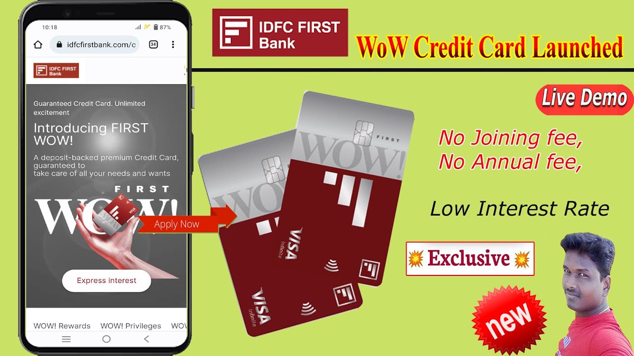 idfc first Wow Credit Card No Income Proof  | IDFC first WOW CreditCard apply No CIBIL in Tamil