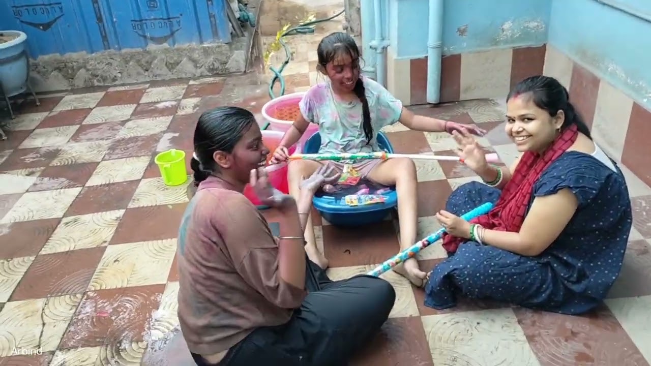 Navya first holi❤️😍 Part - I  @ Date - 04.03.2026
