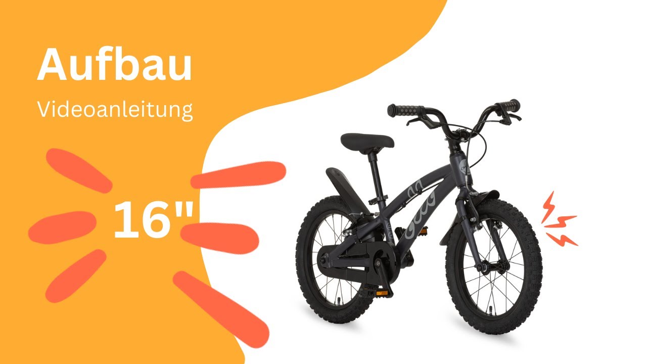 Aufbauanleitung für Dein 16 Zoll Ollo Bike