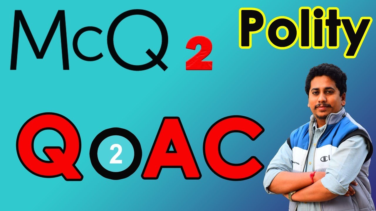 CAPF PAPER 1 Practice QUESTIONS (MCQs) on POLITY // UPSC CAPF AC 2020 Special