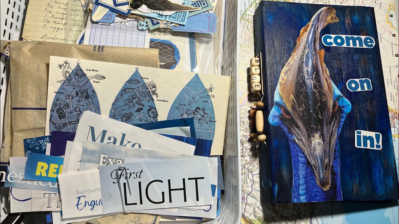 #thisinspiredme Blue Book Junk Journal Setup