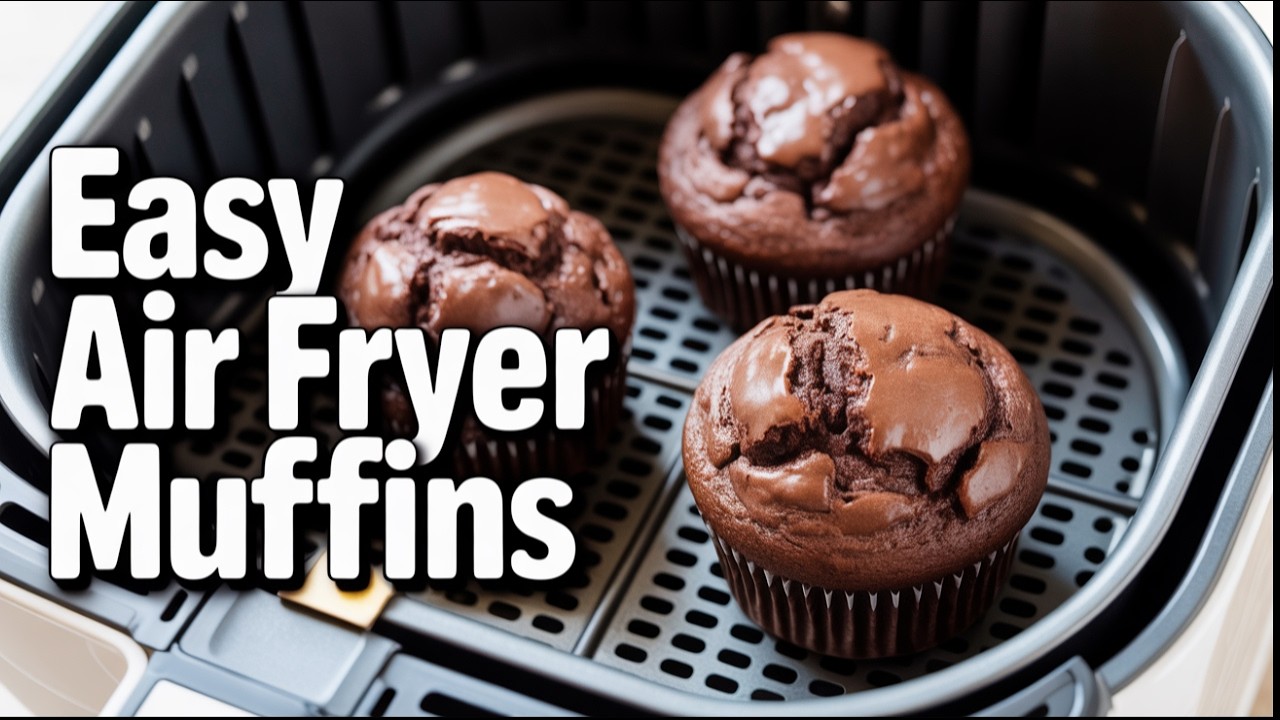 How to Make Air Fryer Chocolate Muffins in Minutes!🍫