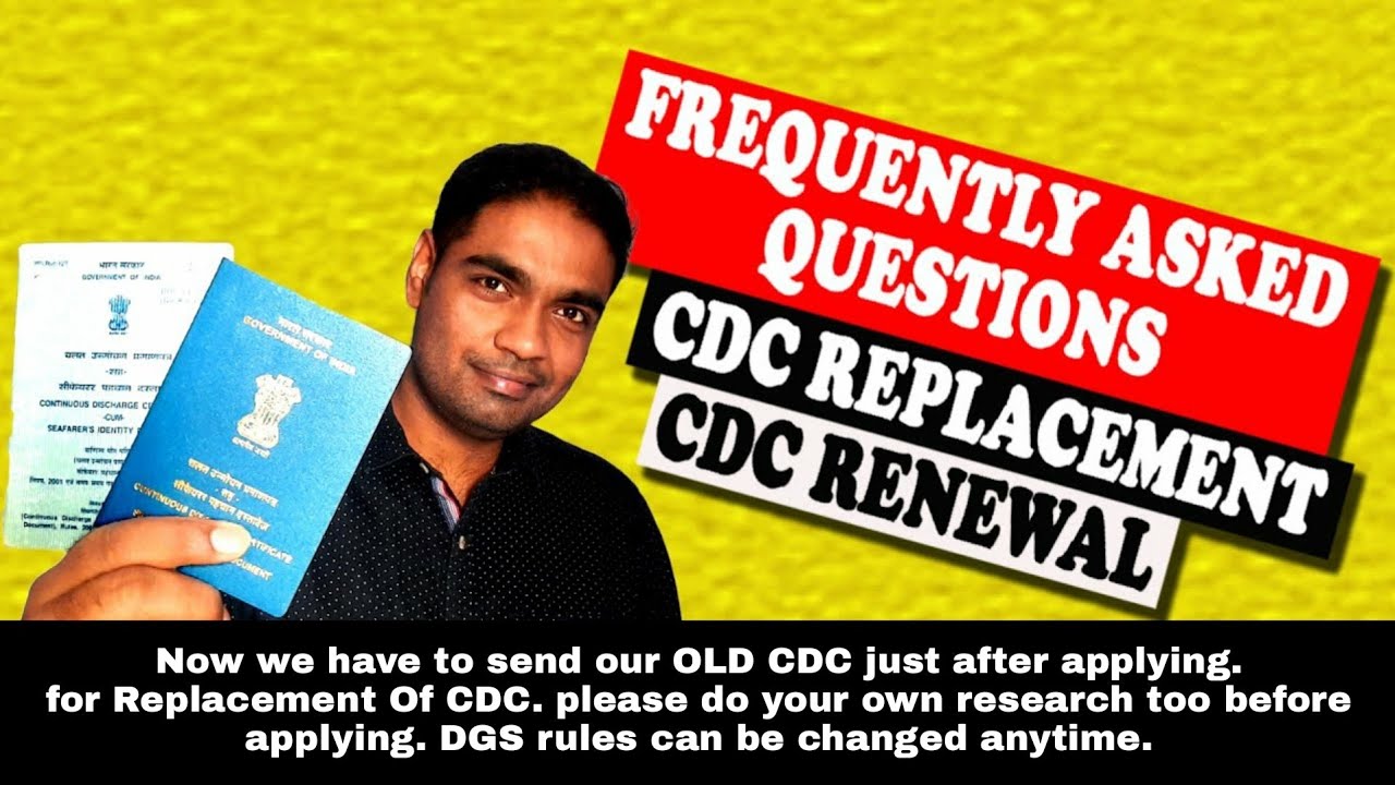 CDC Replacement and CDC Renewal Online | Frequently Asked Questions