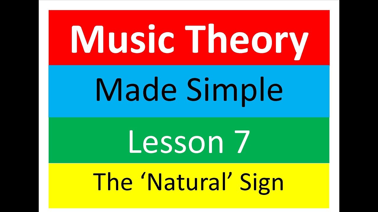 What does a natural sign do?   The Natural sign explained - read music in minutes!