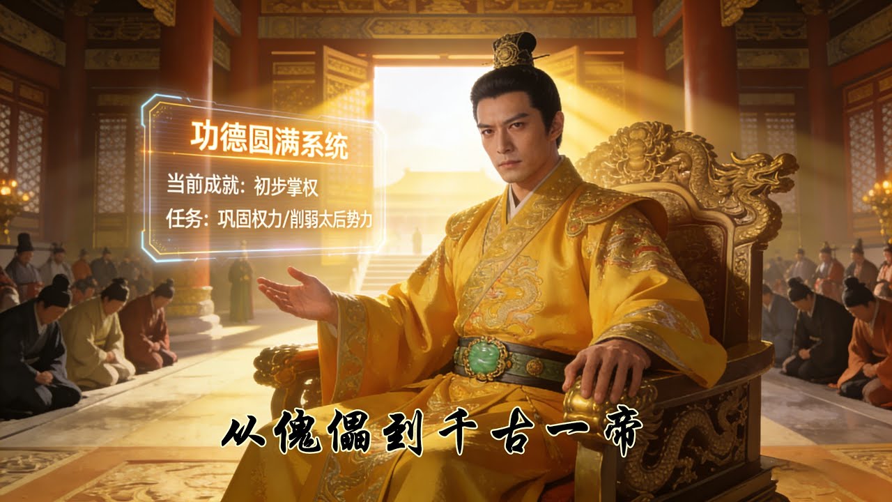 百亿富豪穿成廢柴傀儡！作死擺爛激活系統，竟逆袭千古一帝 #從傀儡到千古一帝 #穿越系統 #作死擺爛反逆袭 #百億富豪 #功德圓滿系統 #傀儡皇帝 #千古一帝 #搞笑爽劇 #後宮甜寵 #王朝治理