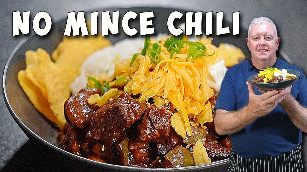 Proper Beef and Bean Chili – Made with Real Beef No Mince