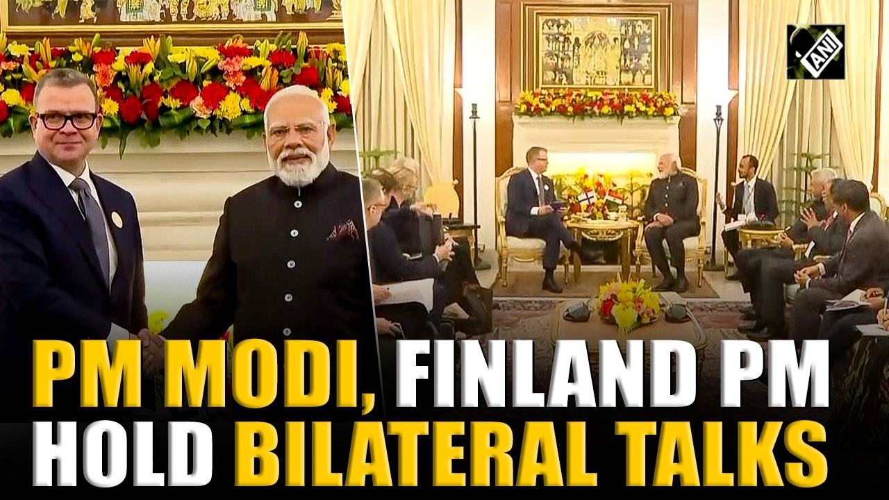 WATCH: PM Modi, Finland PM Petteri Orpo hold bilateral talks at Hyderabad House