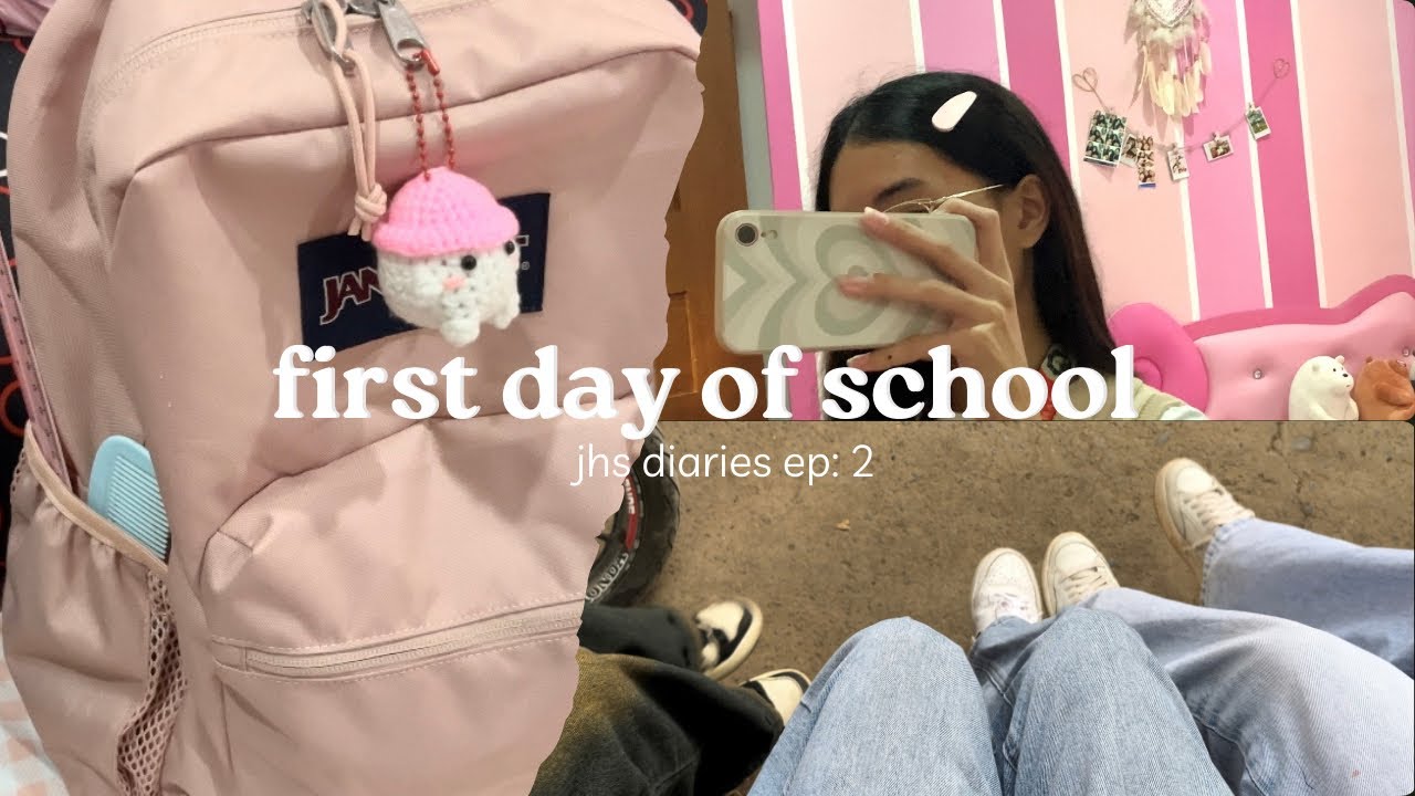 🎀 jhs diaries ep: 2 | first day of school 🏫 | nina&rsquo;s diary | philippines 🇵🇭