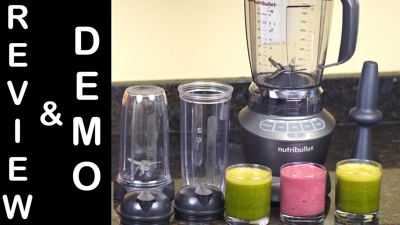 Обзор и демонстрация миксера NutriBullet Blender Combo