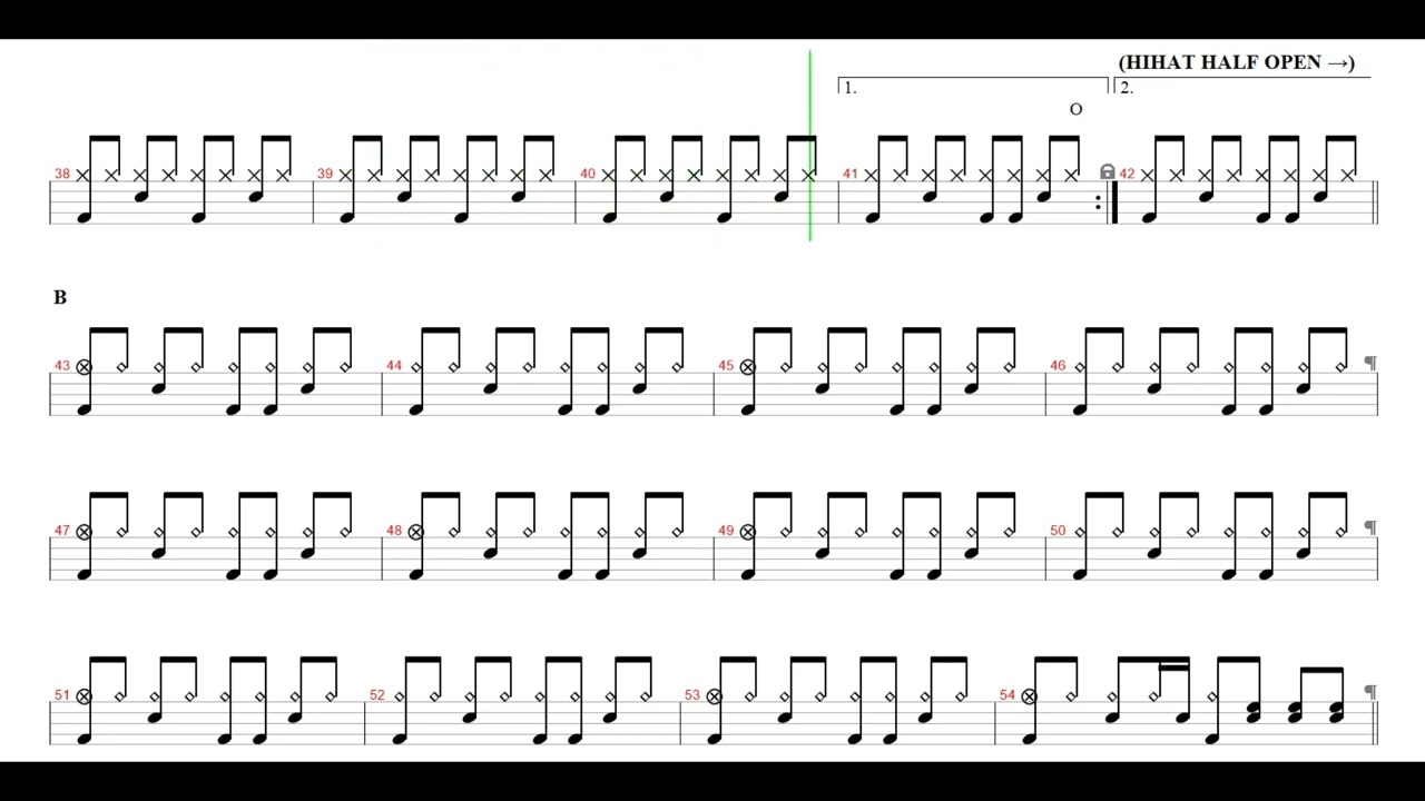 넬 (NELL)-타인의 기억 | Drum Score, Drum Sheet Music