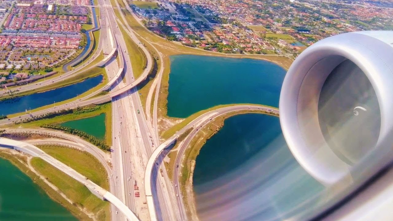 Georgetown Guyana To Miami Florida 🇬🇾 🇺🇸 Takeoff And Landing AA
