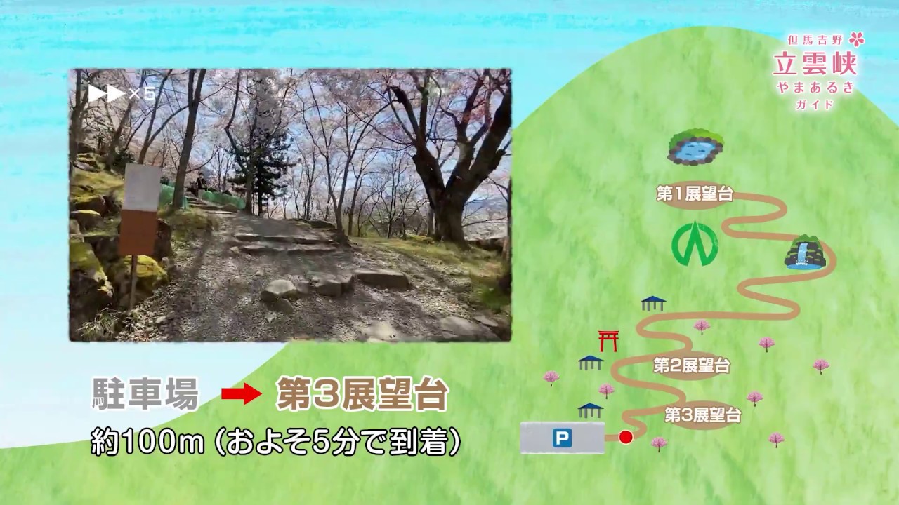 【但馬吉野】立雲峡 やまあるきガイド【竹田城】
