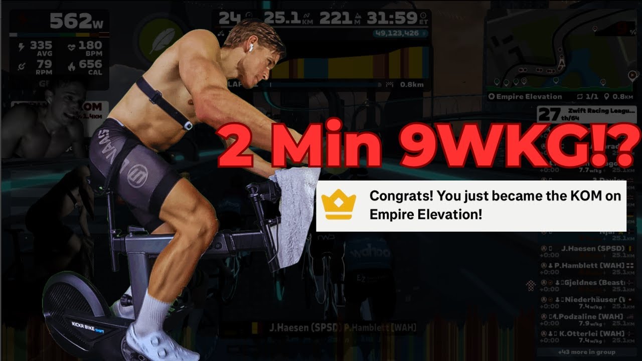 Двухминутная тотальная война за звание лучшего горного байкера на подъеме в Империю.