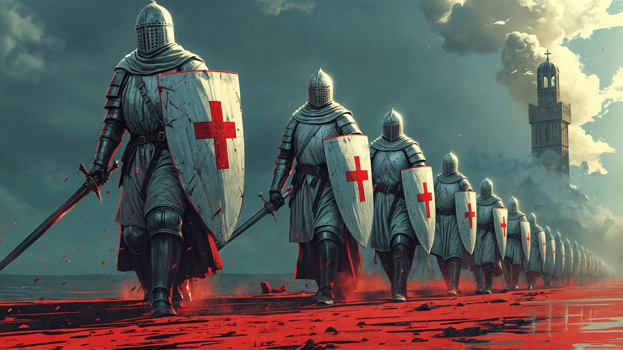 Templars Chanting on a Lost Path to Jerusalem