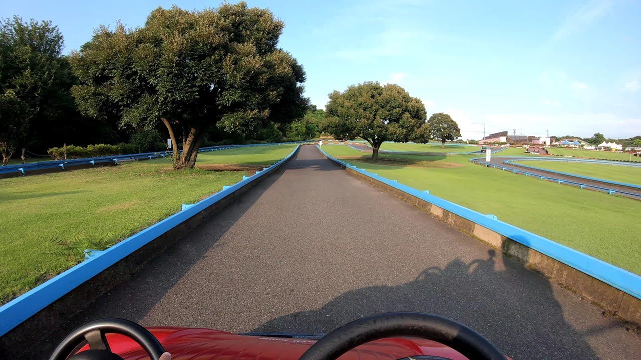 【4K60P】日本唯一 美しい芝のゴーカート！ 芝政ワールド / Go Kart at Fukui Shibamasa World