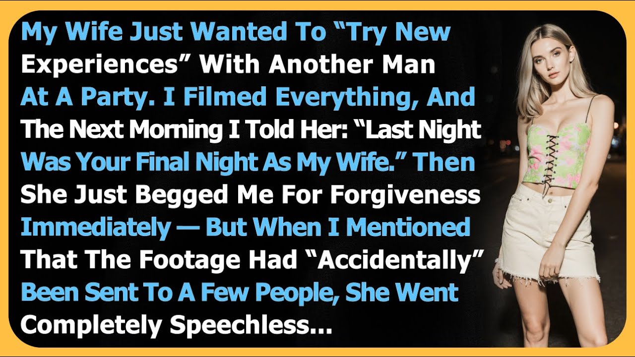 My Wife Wanted To “Try New Experiences” With Another Man At A Party. I Filmed Everything, And…