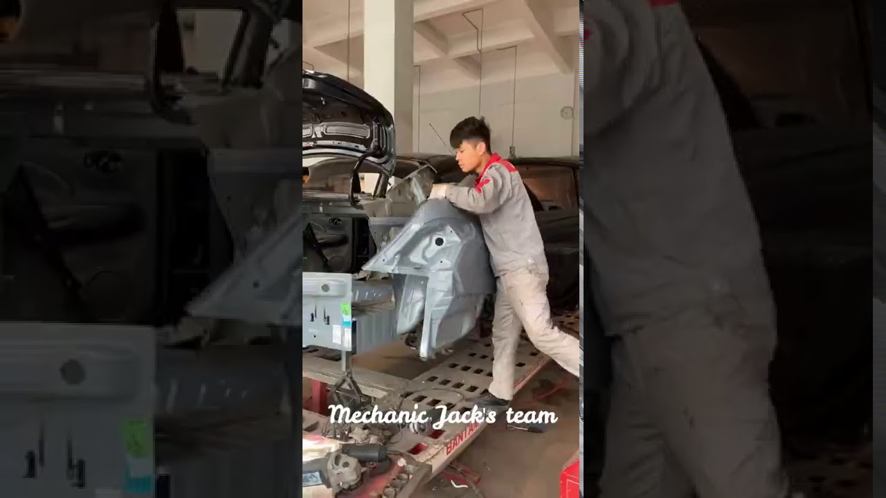 Mechanic Jack| Owner satisfy our services. process of Nissan Sunny restoration after serious crashed