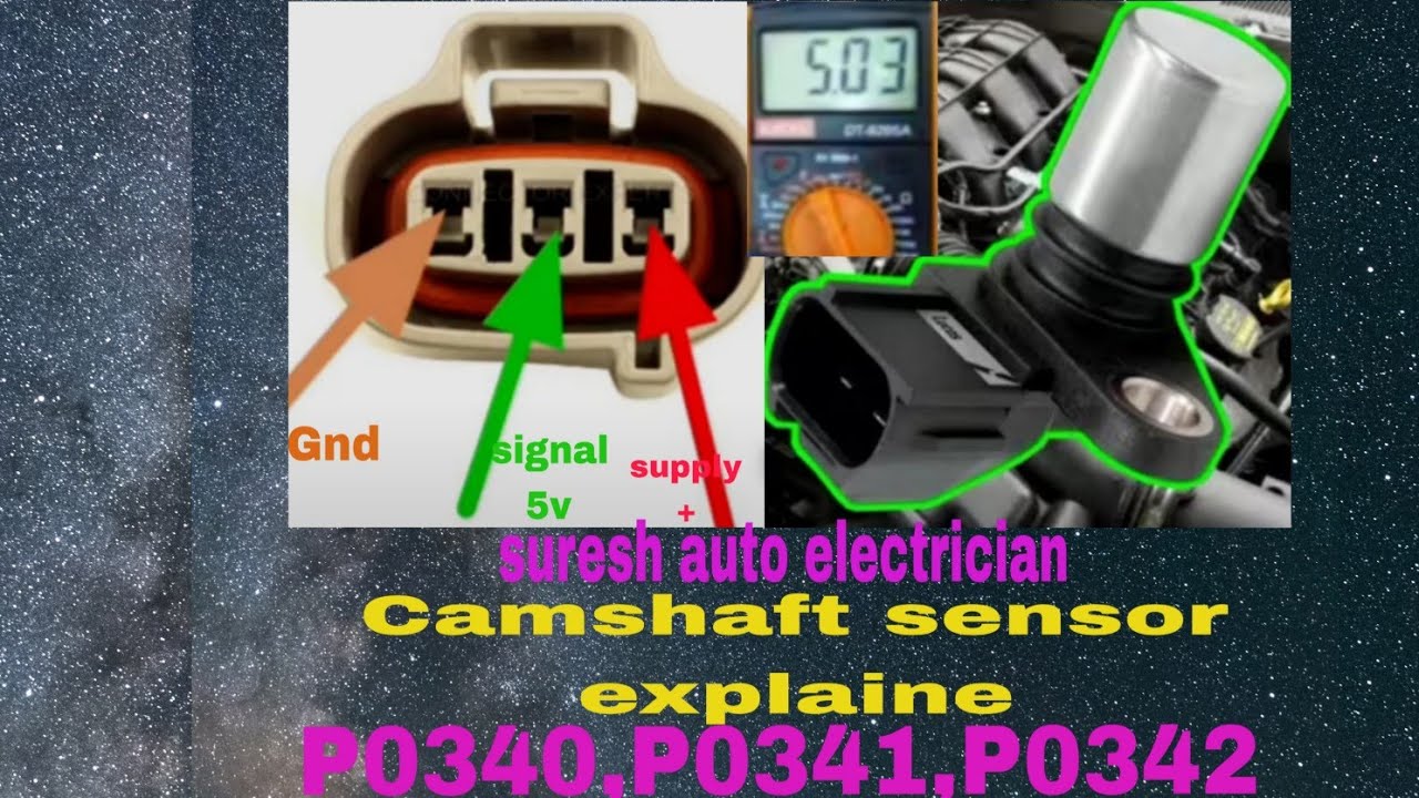  P0340, P0341, P0342, P0343, P0344 Camshaft sensor Code solve 