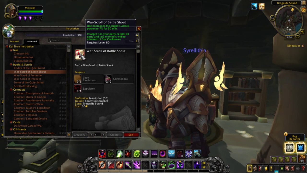 A look at Cool New Profession Items coming BFA!
