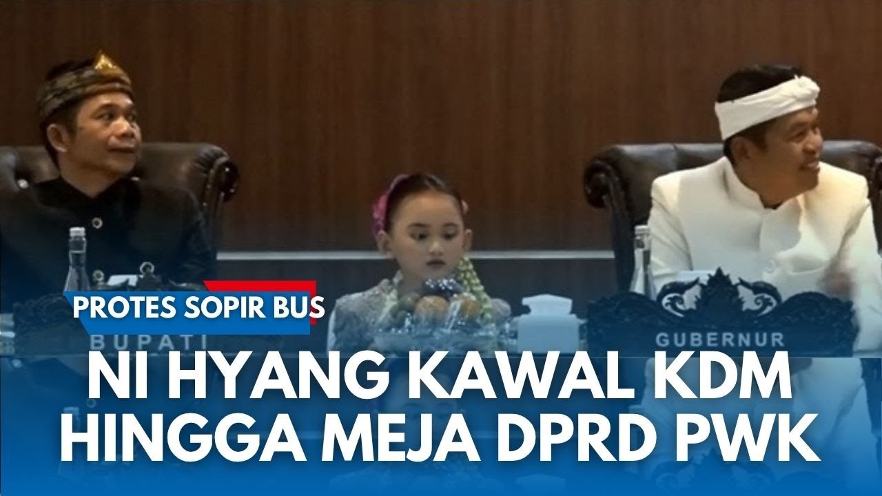 MOMEN KOCAK NYI HYANG Anak Dedi Mulyadi Kawal Bapaknya di Hari Jadi Purwakarta sampai ke DPRD