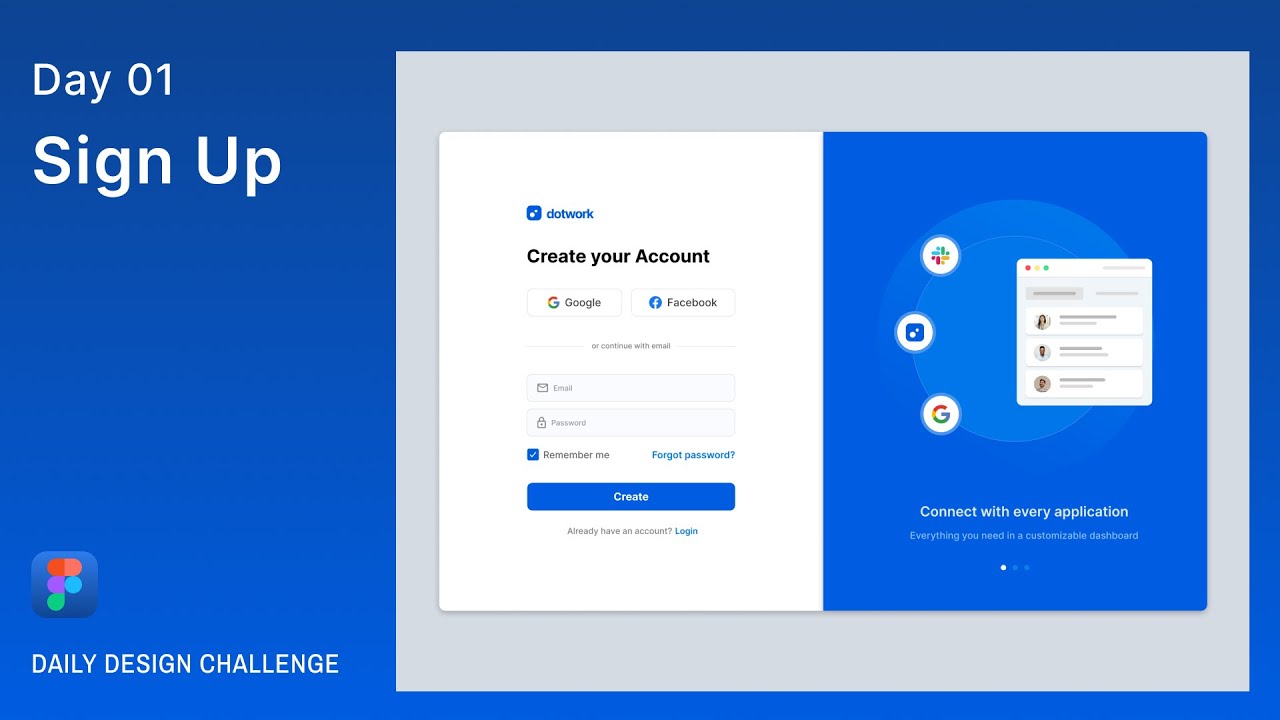 Daily UI Design Challenge | Day 01  | Sign Up Page