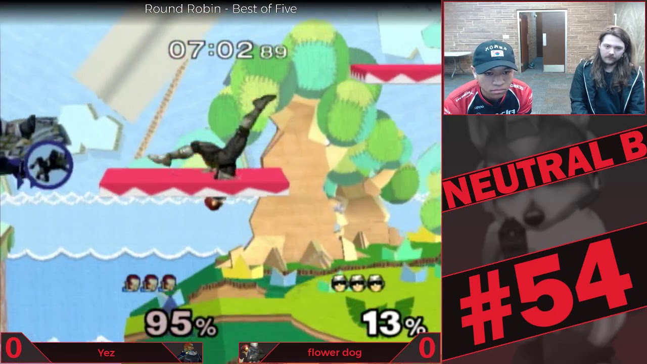 Neutral B #54 Melee - Yez (Ganondorf) vs. Flower Dog (C. Falcon, Fox) - RR