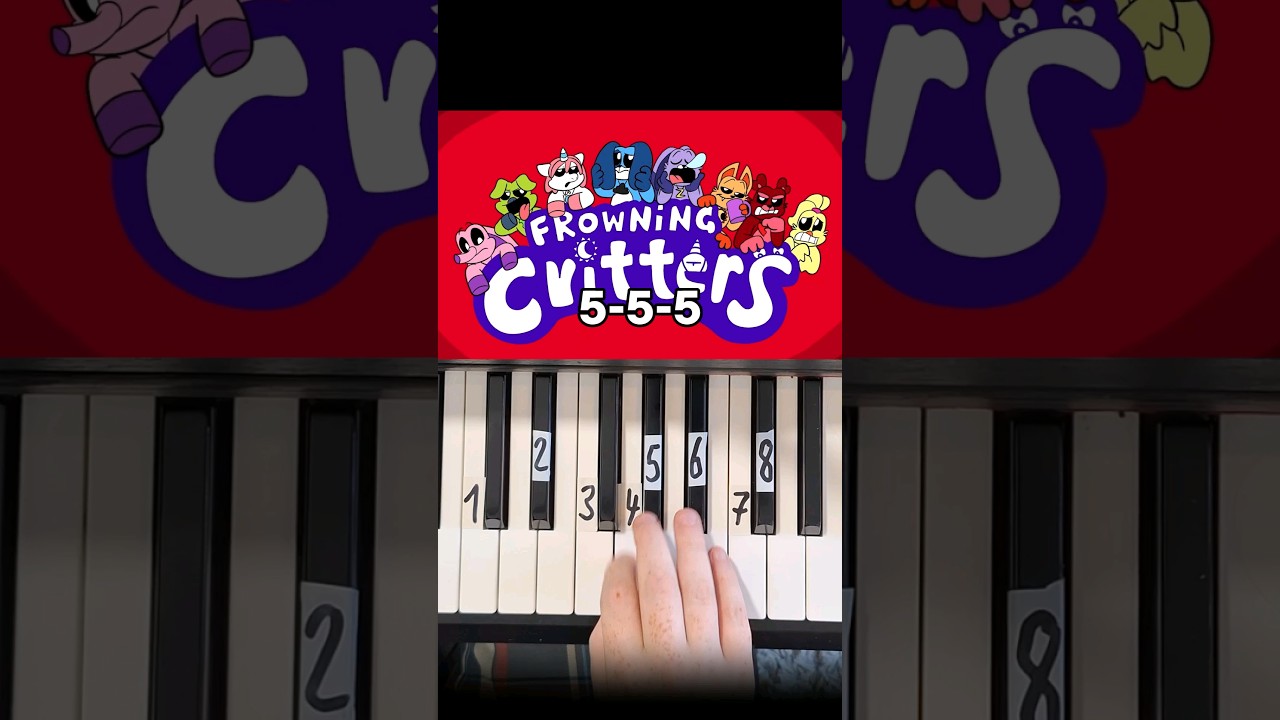 Frown Everyday(Frowning Critters Theme) Poppy Playtime Chapter 3 Piano Tutorial #shorts