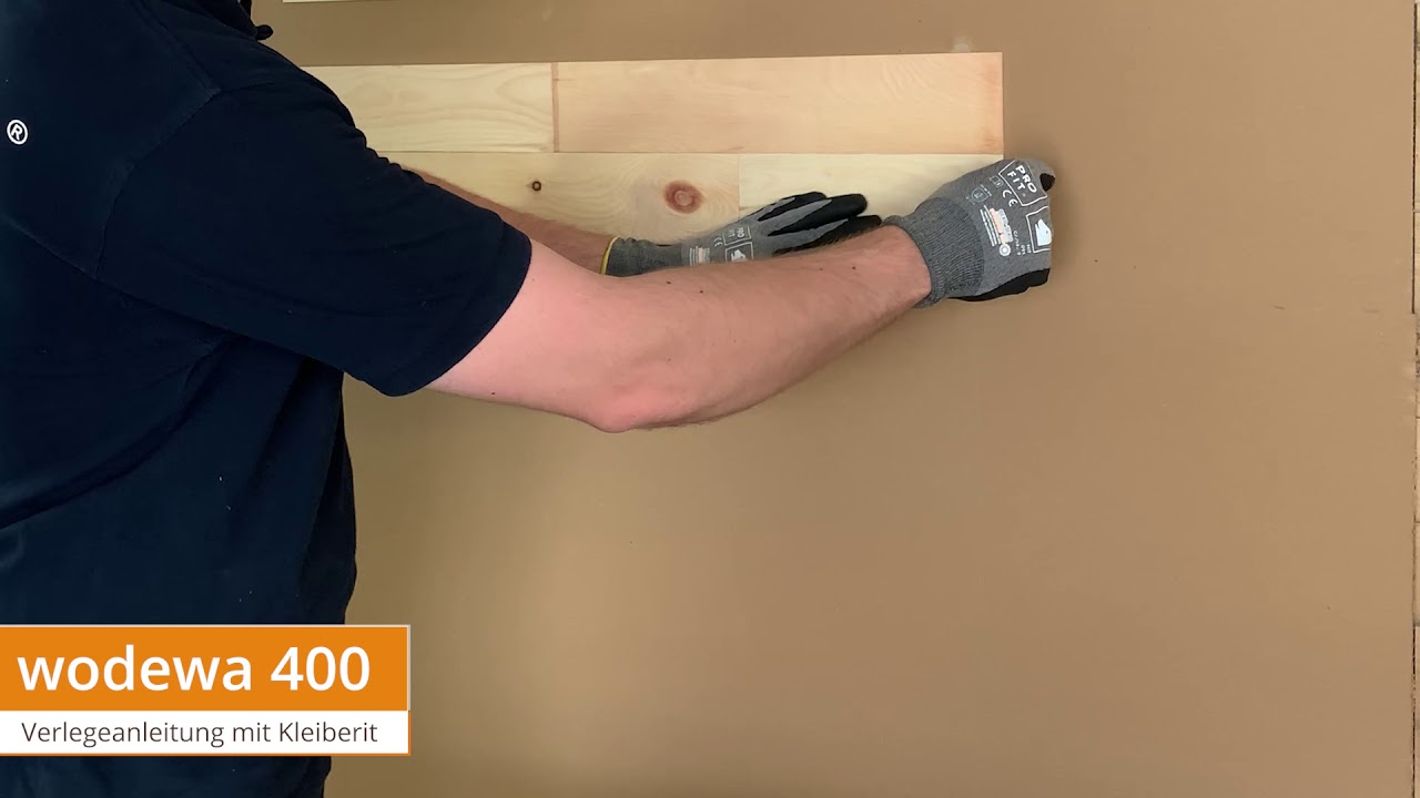 wodewa Holz Wandverkleidung Verlegeanleitung mit Kleiberit