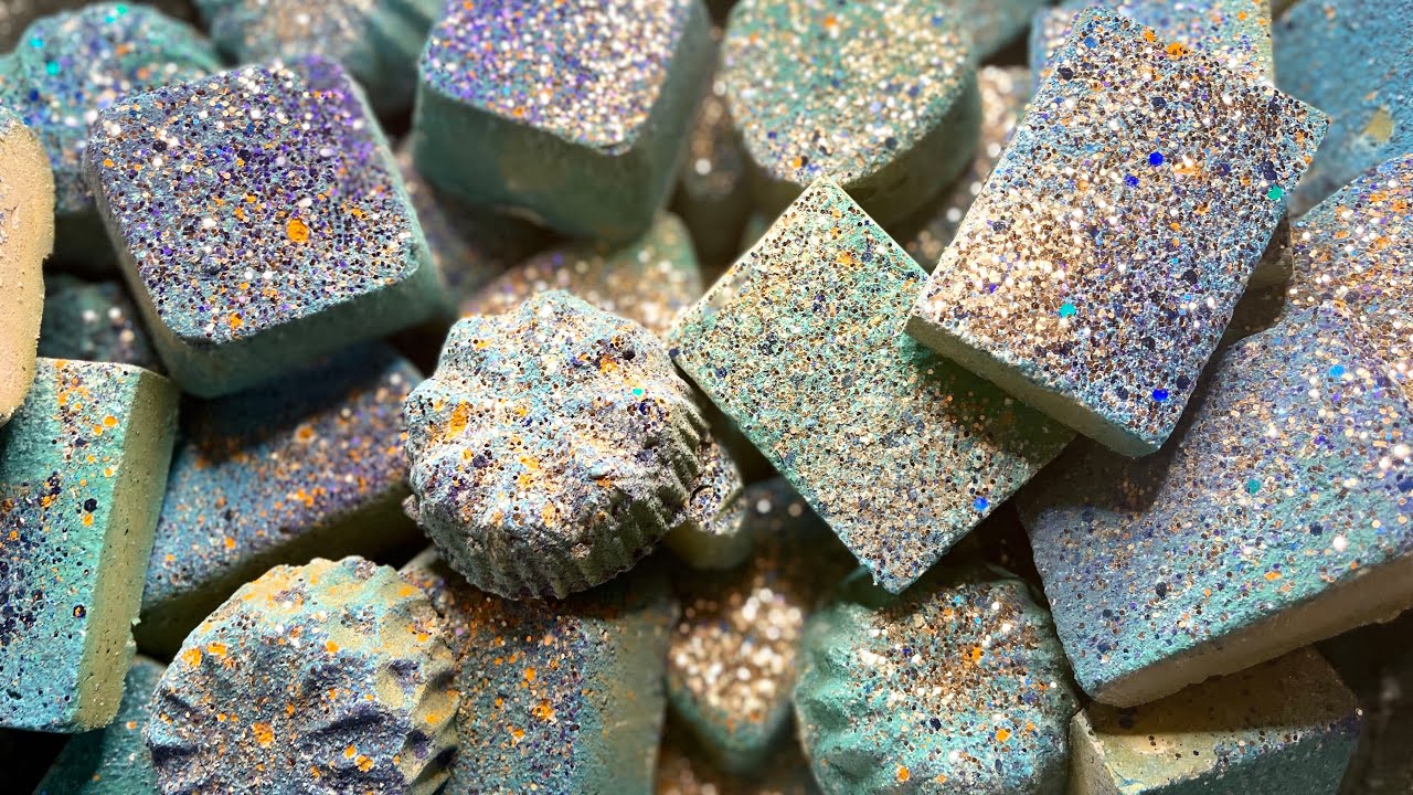 ASMR ✨50 piece Dusty Gym Chalk Reforms ✨ @funfunLetsGo Collab ✨ Oddly Satisfying