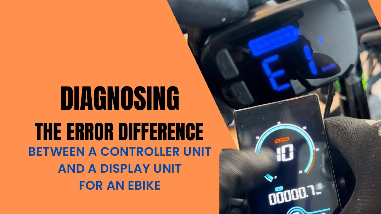 The error code difference between a controller and a display unit on Ebike #ebike #foryou 