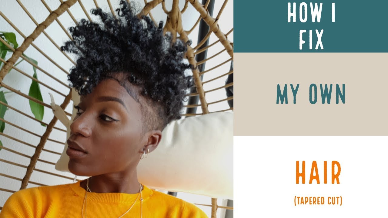 Natural Hair: Refreshing my own Tapered Cut ( with clippers)