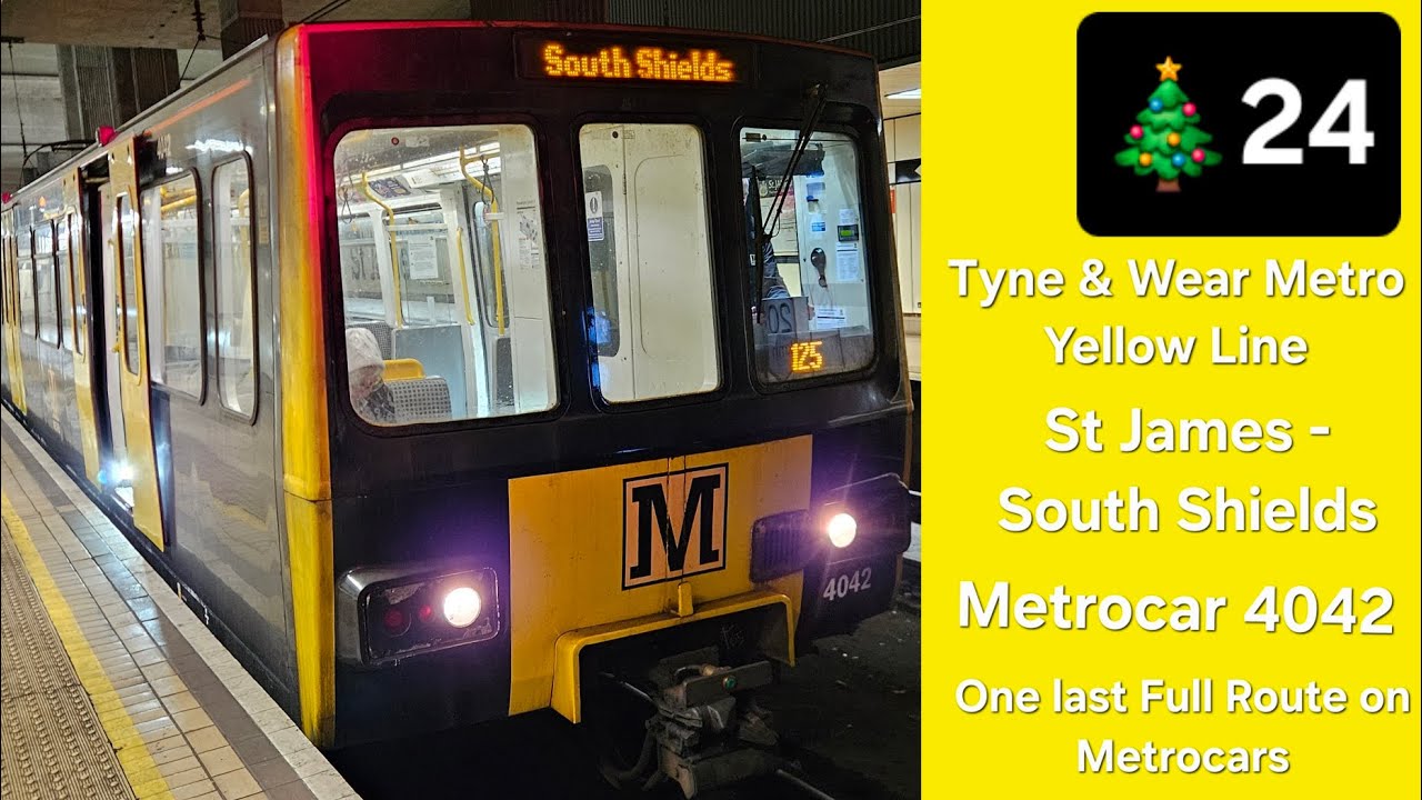 Advent with Bus Boy 2025 Day 24: Tyne & Wear Metro Yellow Line - One last time | Metrocar 4042