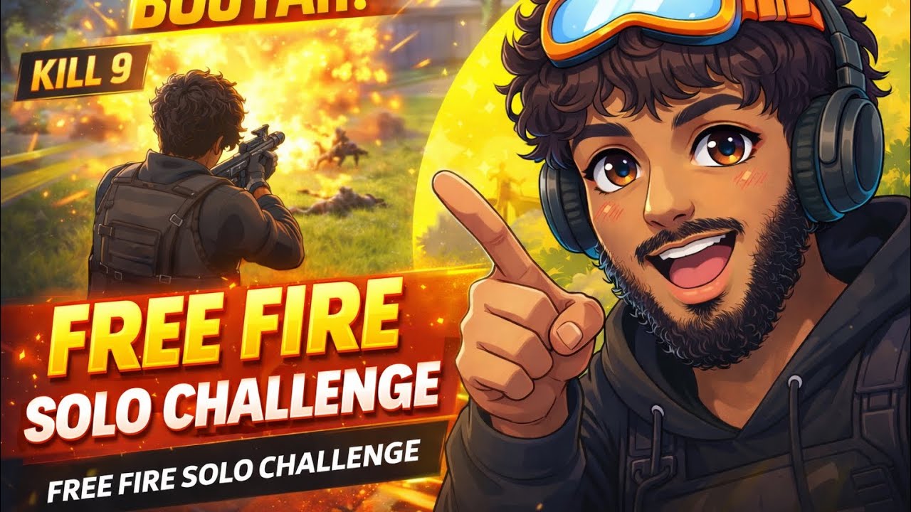 Only 9 Kills to Win the Game! Free Fire Solo Challenge 🔥