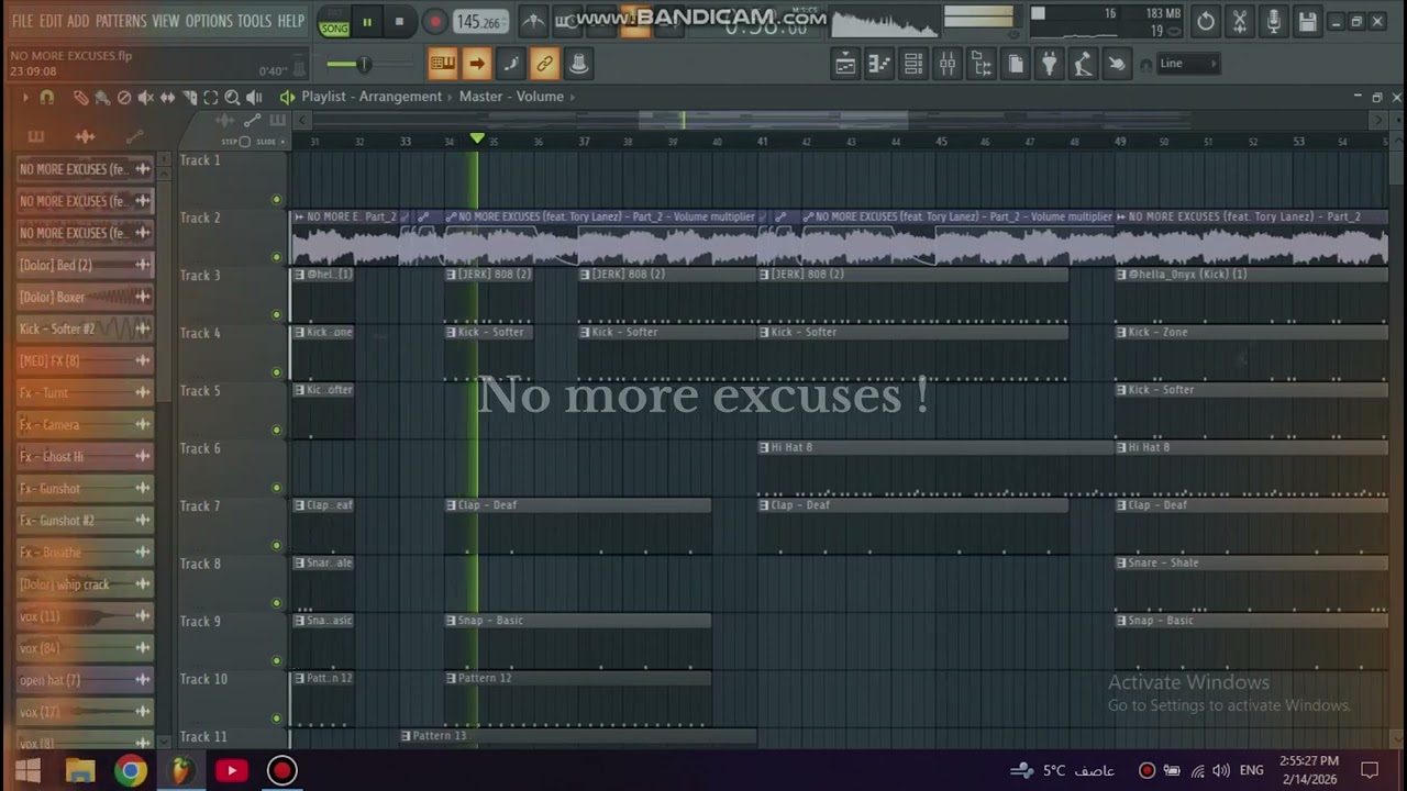 No more excuses Sample beat ! 