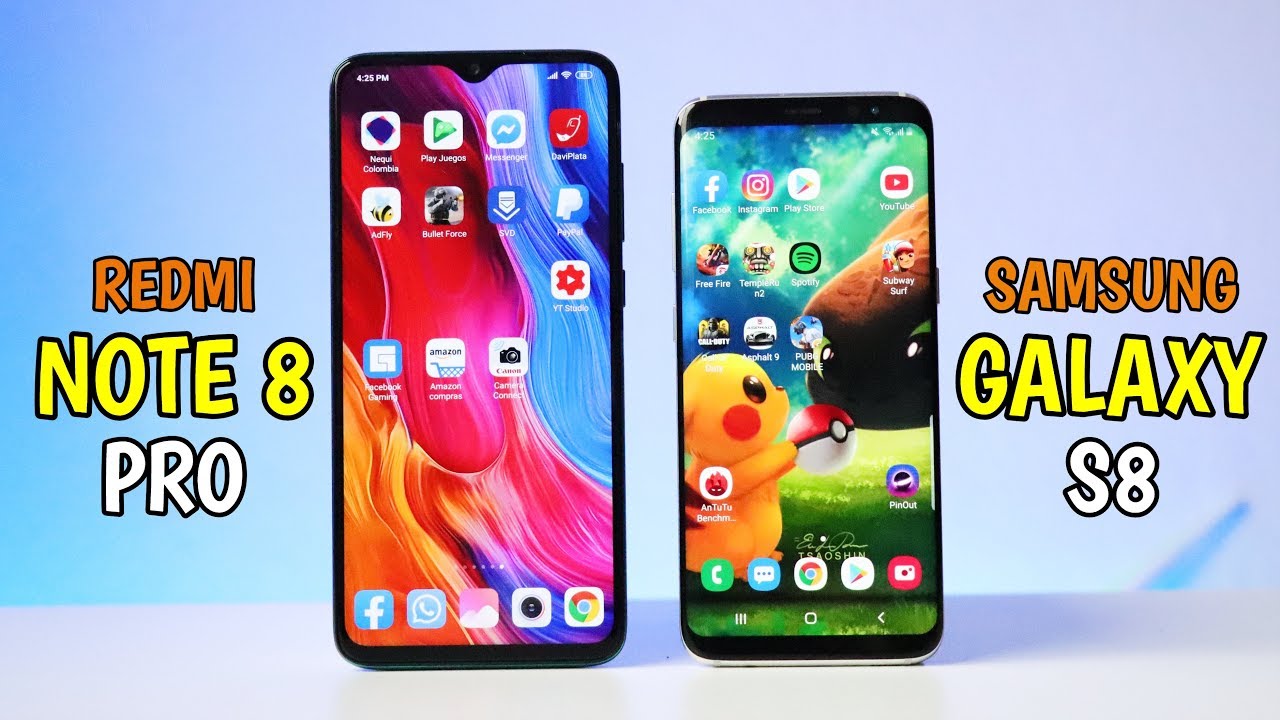 Redmi Note 8 Pro vs Samsung Galaxy S8 Speed Test ¿Cuál es más rápido?