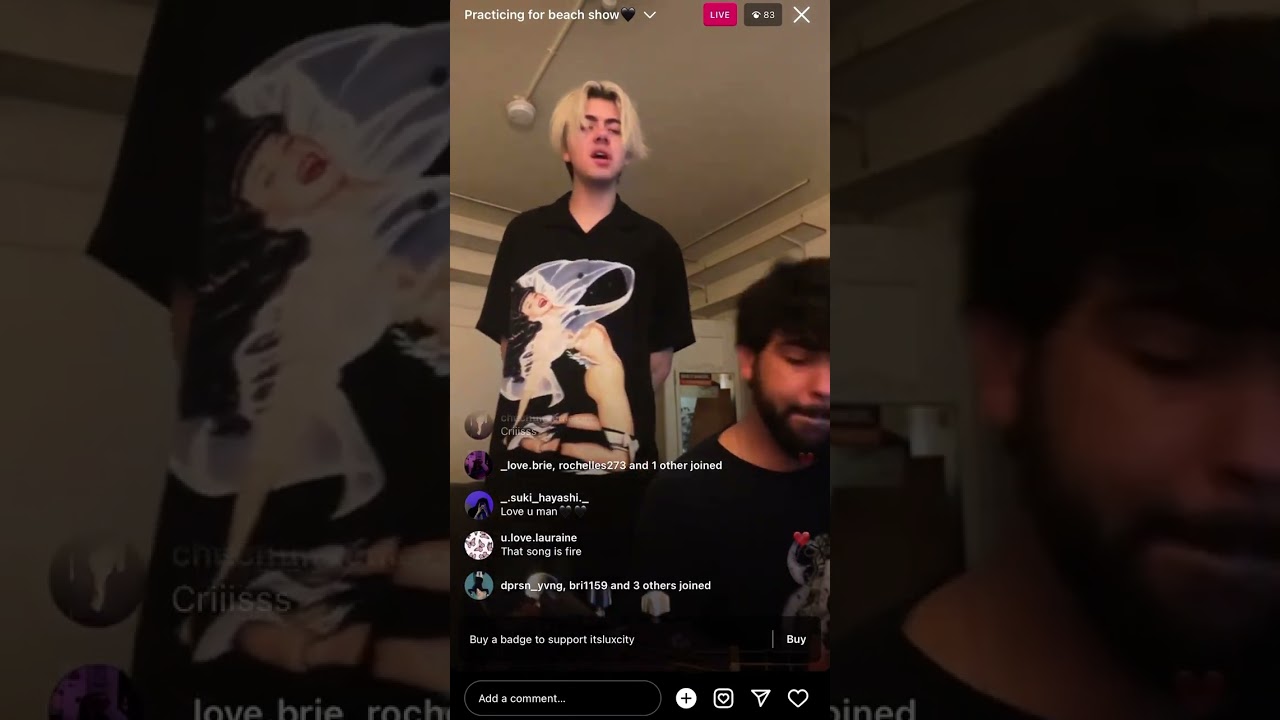 Practicing for beach show ( Live )