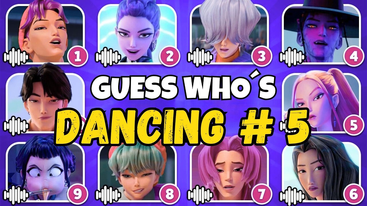 🔔 CAN you GUESS the CHARACTER🎶by the DANCE?💥Guess the Character 💕 Rumi | Zoey🔥Mira🔥Jinu🔥Soda Pop🔥
