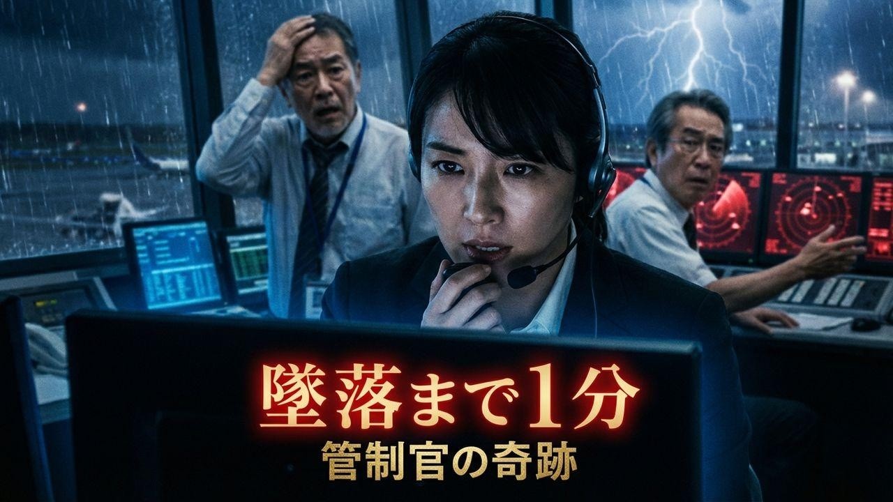 墜落まで60秒…全管制官が諦めた瞬間、新人の日本人女性が放った一言で奇跡が！
