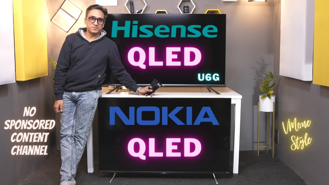Hisense U6G QLED Review 🇮🇳 Only 1 in India ⚡ ACTUAL REVIEW ⚡ Hisense QLED vs Nokia QLED