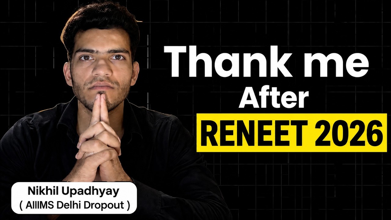 Give me 7 minutes and you will clear ReNEET 2026 