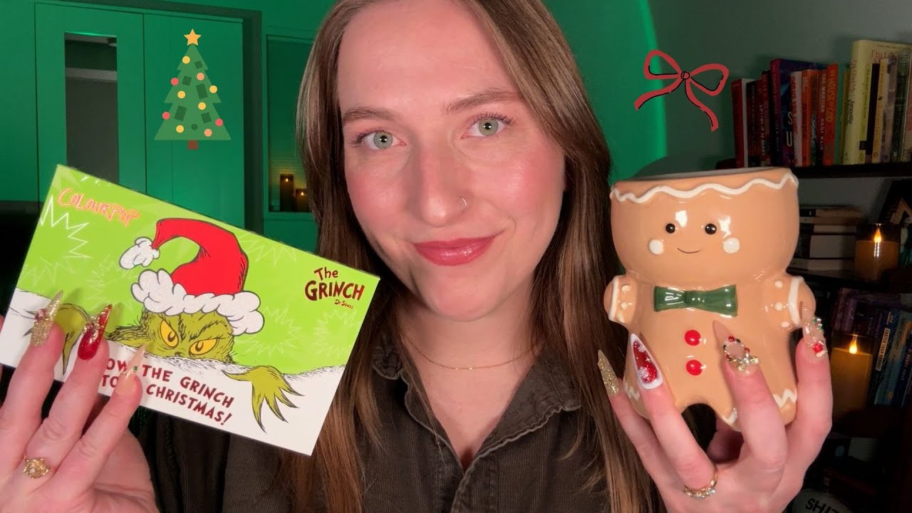 ASMR Christmas Haul🎄 Candles, Ornaments, Makeup & More ❤️💚