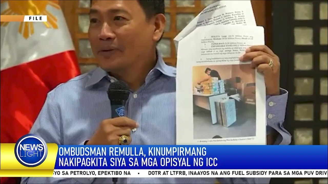 Ombudsman Remulla, kinumpirmang nakipagkita siya sa mga opisyal ng ICC | News Light