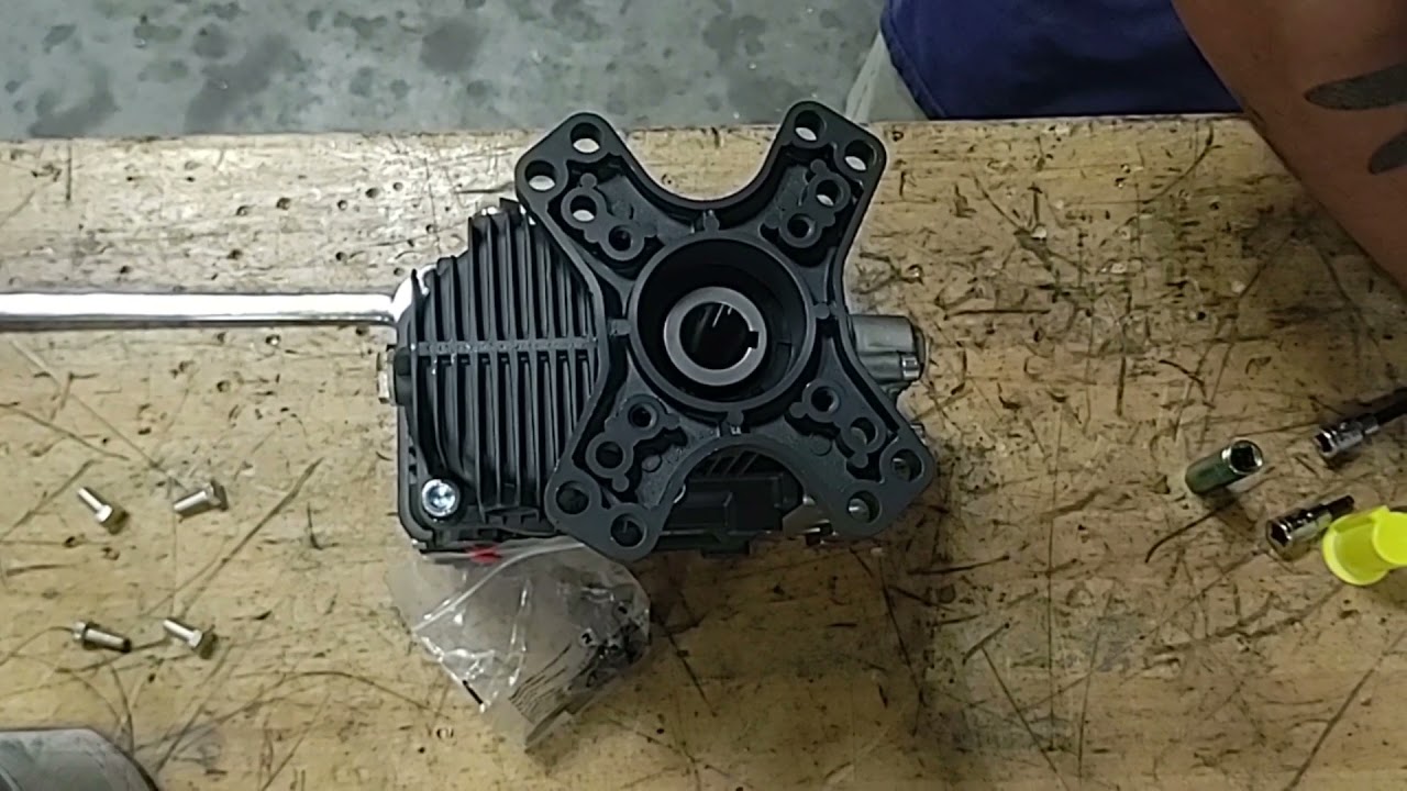 How to install a gear box on an AR RKA55G30 with an AR1690