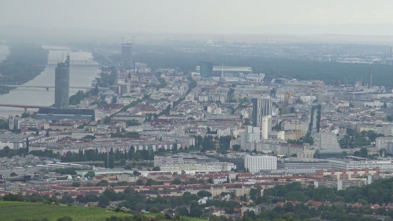 Widok z wzgórza Kahlenberg - Austria - Wiedeń - Jan III Sobieski