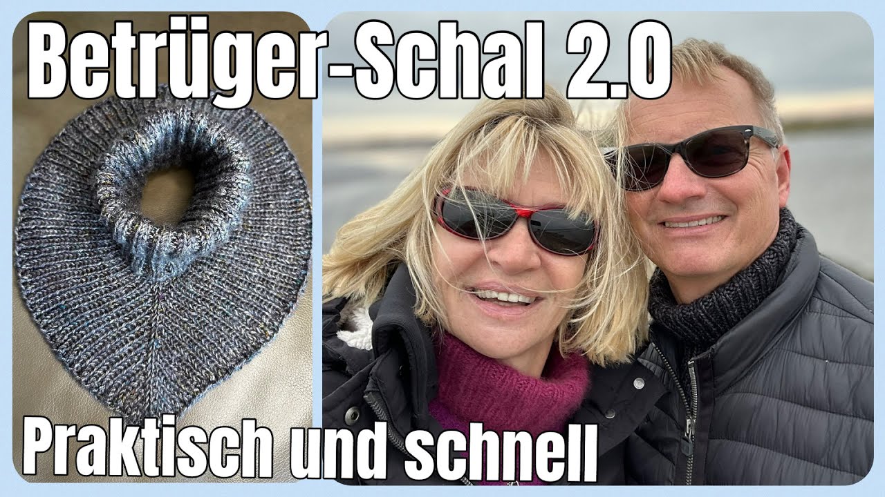 Betr&uuml;ger-Schal 2.0 mit Dreieck f&uuml;rs Dekollet&eacute; #stricken - kostenlose #strickanleitung f&uuml;r #anf&auml;nger