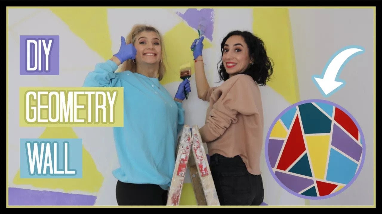 Κάναμε τον VIRAL DIY GEOMETRY WALL στον τοίχο της Αντωνίας || fraoules22
