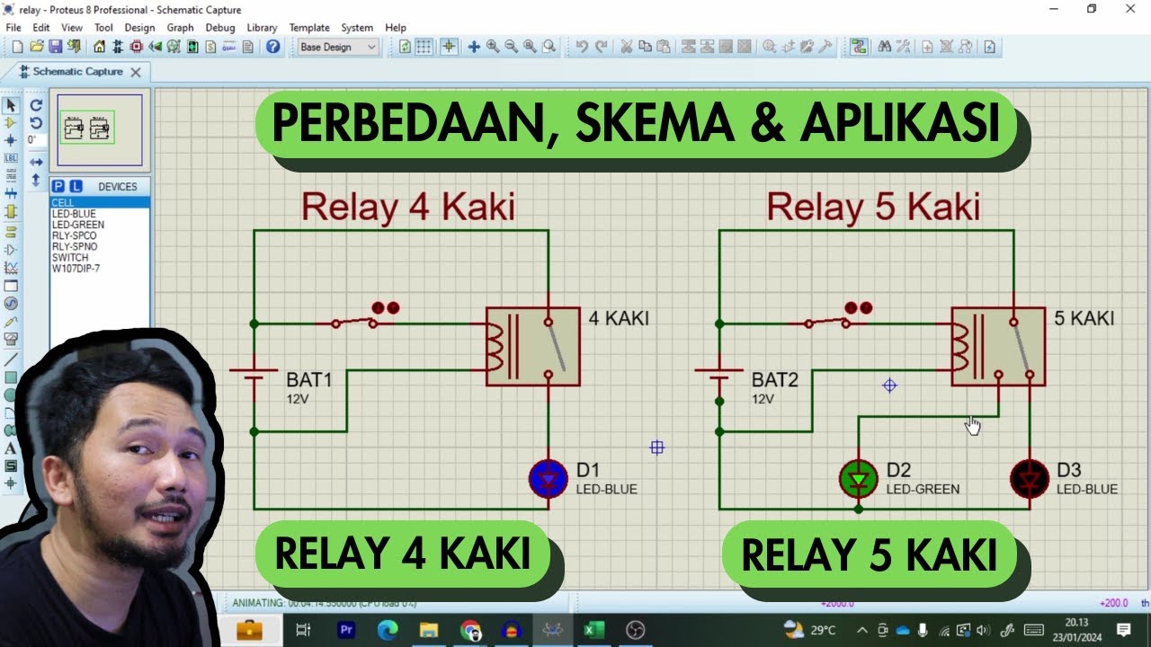 Perbedaan Relay 4 Kaki Dan 5 Kaki | Fungsi, Skema Dan Aplikasi