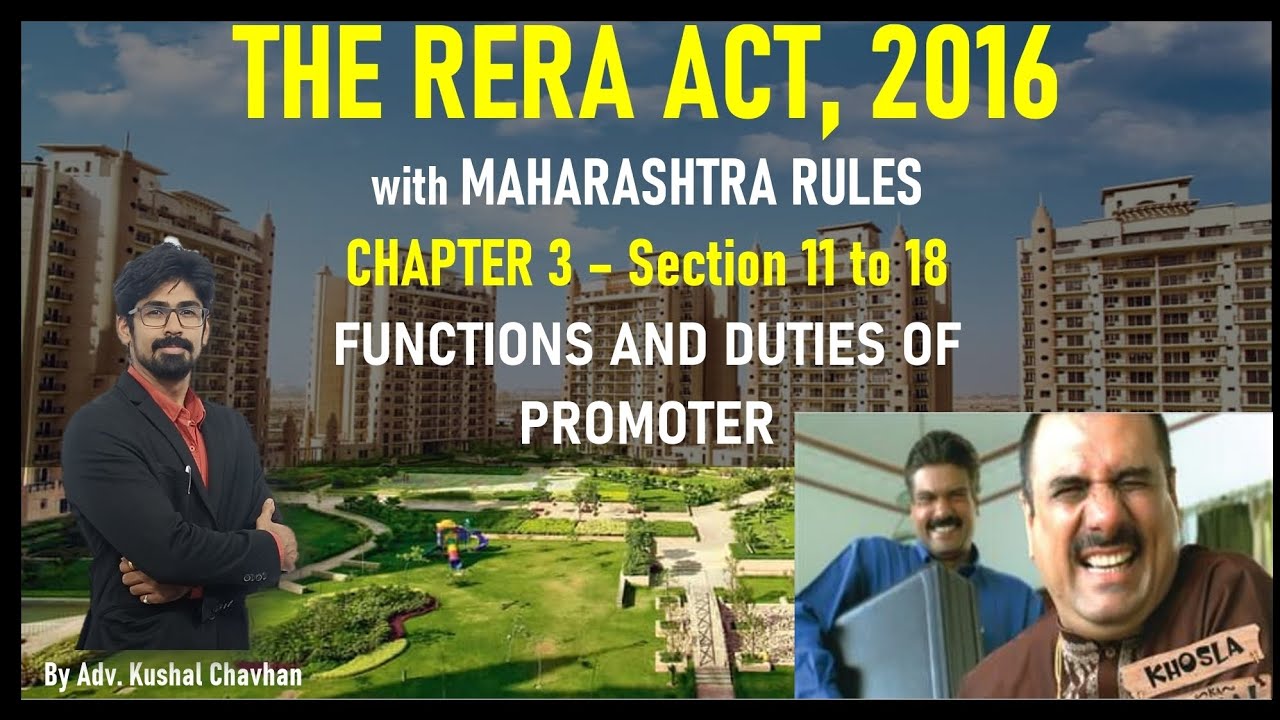 Chapter 3 | Section 11 to 18 | RERA 2016 | Functions & Duties of Promoter