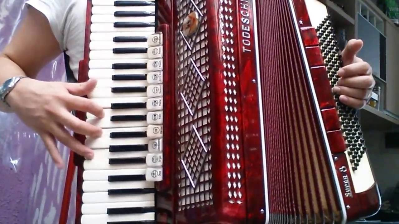 Acordeon Todeschini Super 8 impecável máquina.