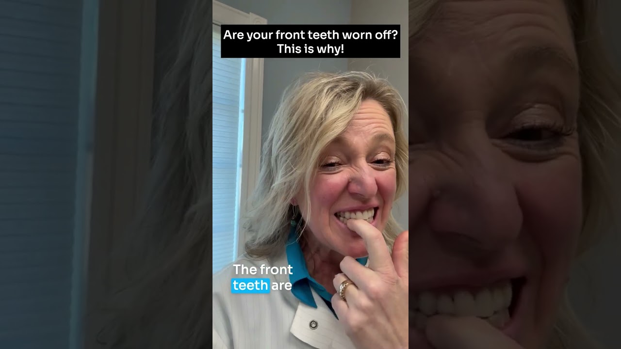 Are your front teeth worn off? This is why! #shorts